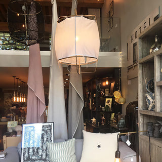 Lustra Suspension Abat-jour en Bambou pour Salon