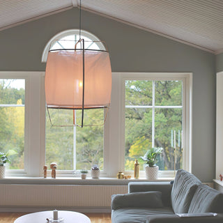Lustra Suspension Abat-jour en Bambou pour Salon
