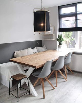 Lustra Suspension Abat-jour en Bambou pour Salon
