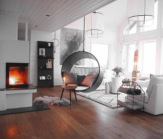 Lustra Suspension Abat-jour en Bambou pour Salon