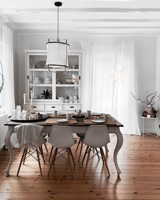 Lustra Suspension Abat-jour en Bambou pour Salon