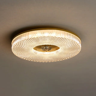 Kivin Plafonnier Moderne Rond LED Blanc/Doré/Noir Chambre à Coucher-Luire