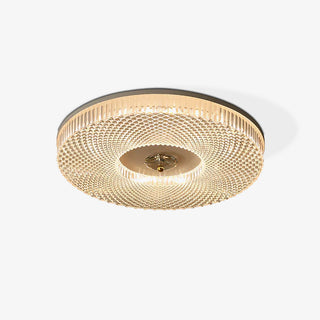 Kivin Plafonnier Moderne Rond LED Blanc/Doré/Noir Chambre à Coucher-Luire