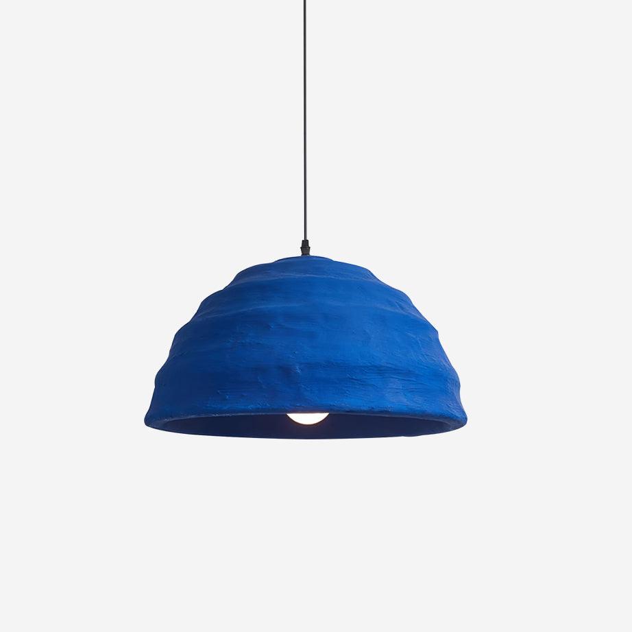 Pendant Lamp Dome Shade Blue Industrial-Neutral Decor