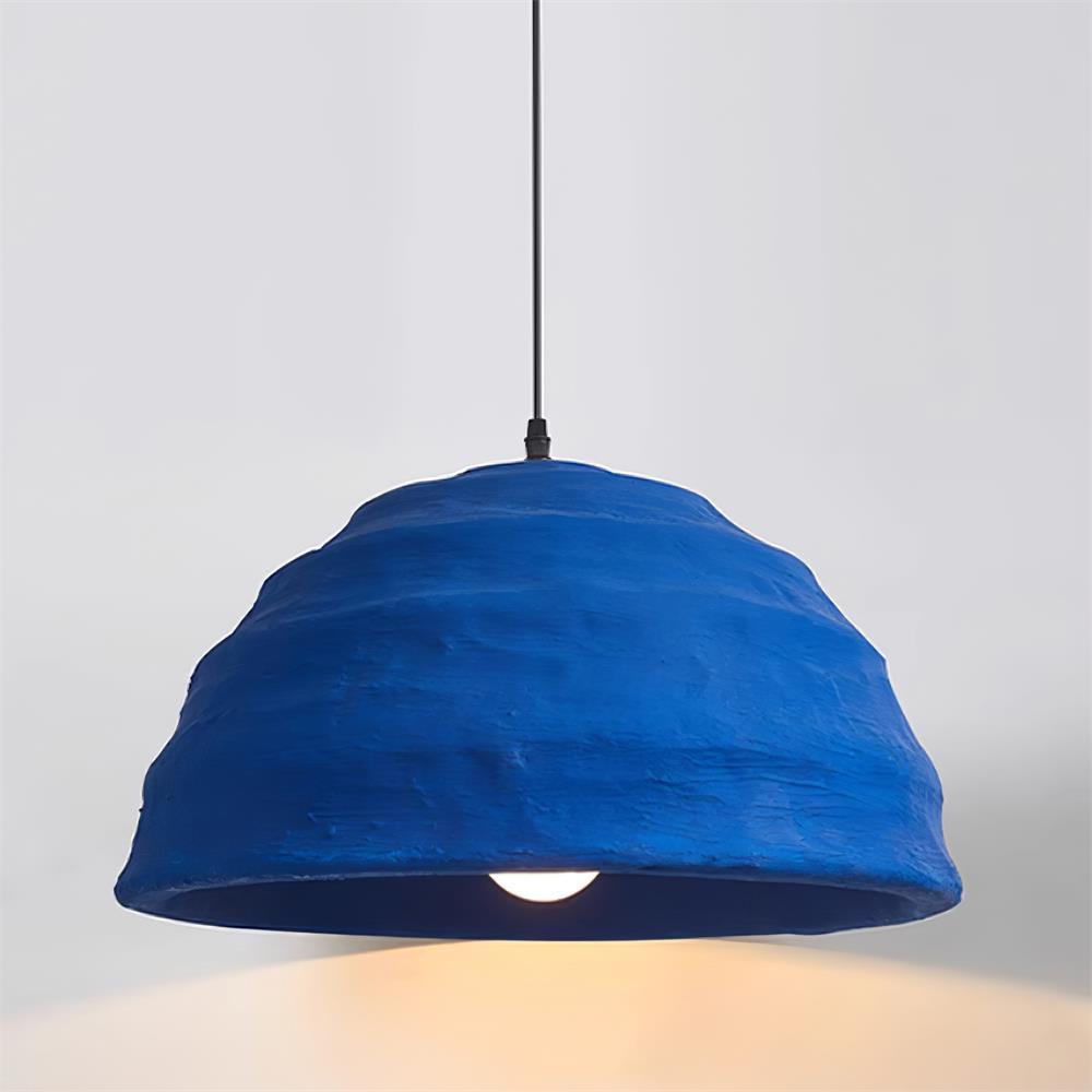 Pendant Lamp Dome Shade Blue Industrial-Neutral Decor