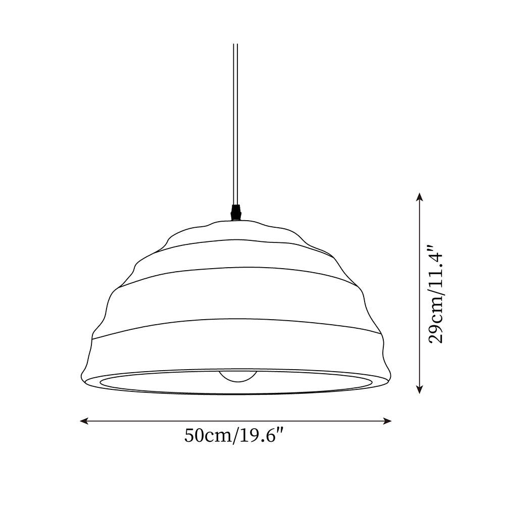 Pendant Lamp Dome Shade Blue Industrial-Neutral Decor