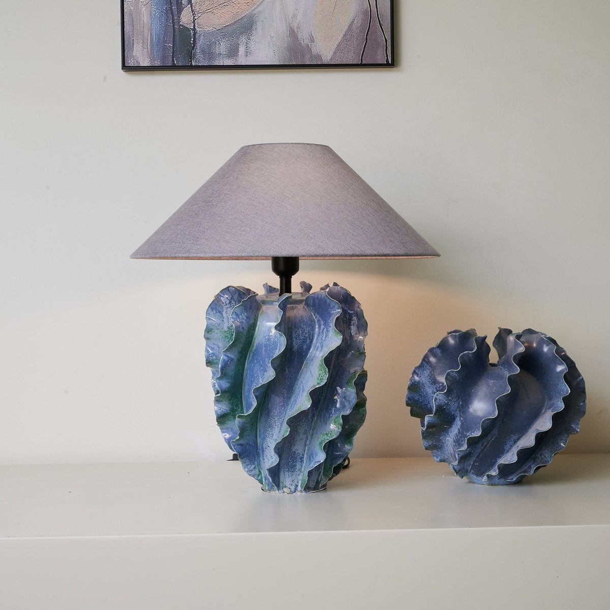 Gerald Lampe de Table en Céramique Moderne