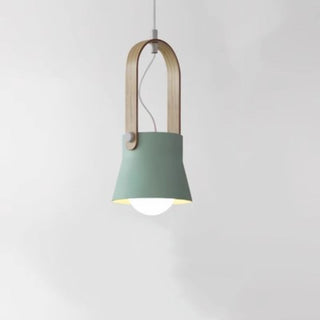 Valentina Vintage Suspension Noir/Orange Métal/Bois Chambre à coucher