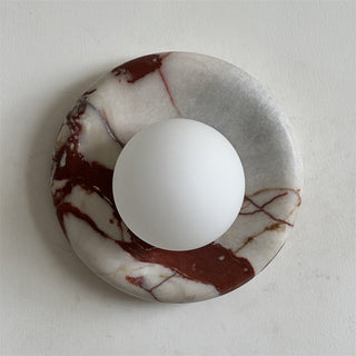 Vomire Applique Murale en Marbre Rouge Nordique Premium-Luire