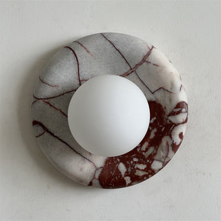 Vomire Applique Murale en Marbre Rouge Nordique Premium-Luire