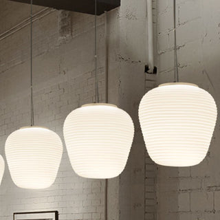 Ritta Design LED Suspension Blanc Verre Métal Chambre à coucher