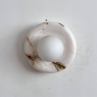 Aursilos Applique Murale Verre Jade Blanc Art Nordique Premium