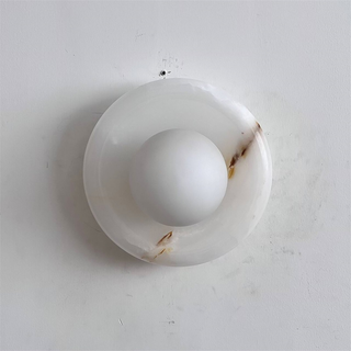 Aursilos Applique Murale Verre Jade Blanc Art Nordique Premium