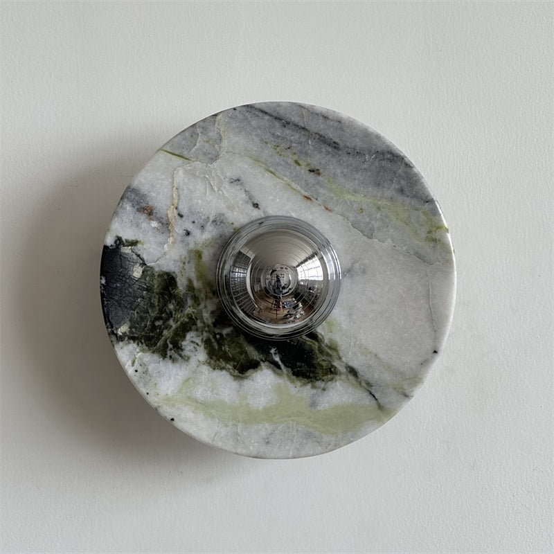 Evvarel Applique Murale Moderne Minimaliste En Métal Et Marbre Vert