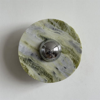 Evvarel Applique Murale Moderne Minimaliste En Métal Et Marbre Vert