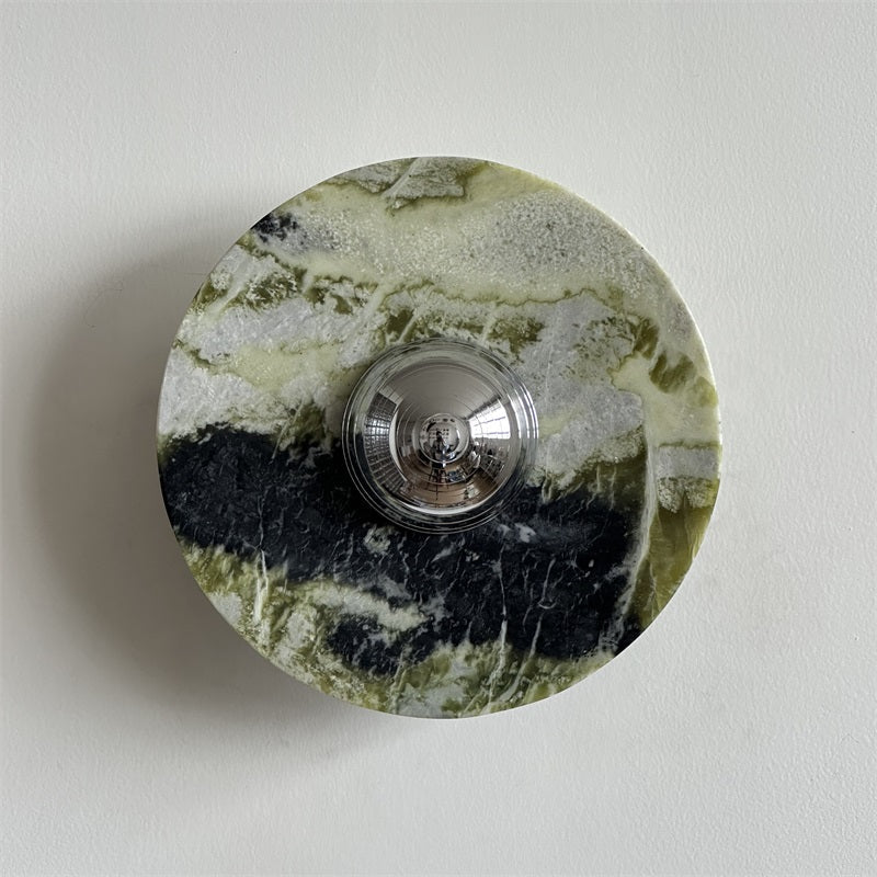 Evvarel Applique Murale Moderne Minimaliste En Métal Et Marbre Vert