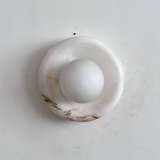 Aursilos Applique Murale Verre Jade Blanc Art Nordique Premium