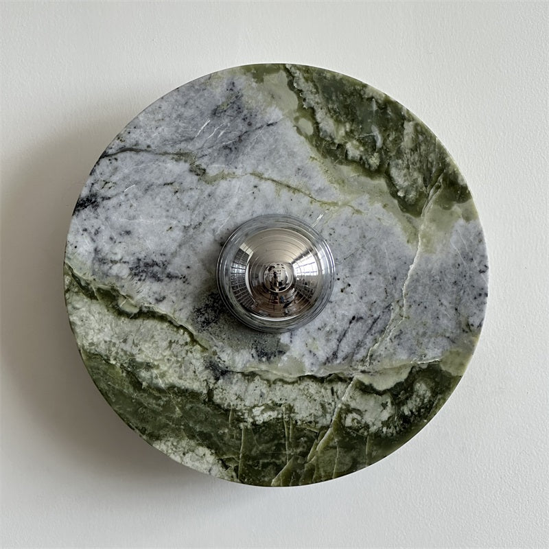 Evvarel Applique Murale Moderne Minimaliste En Métal Et Marbre Vert