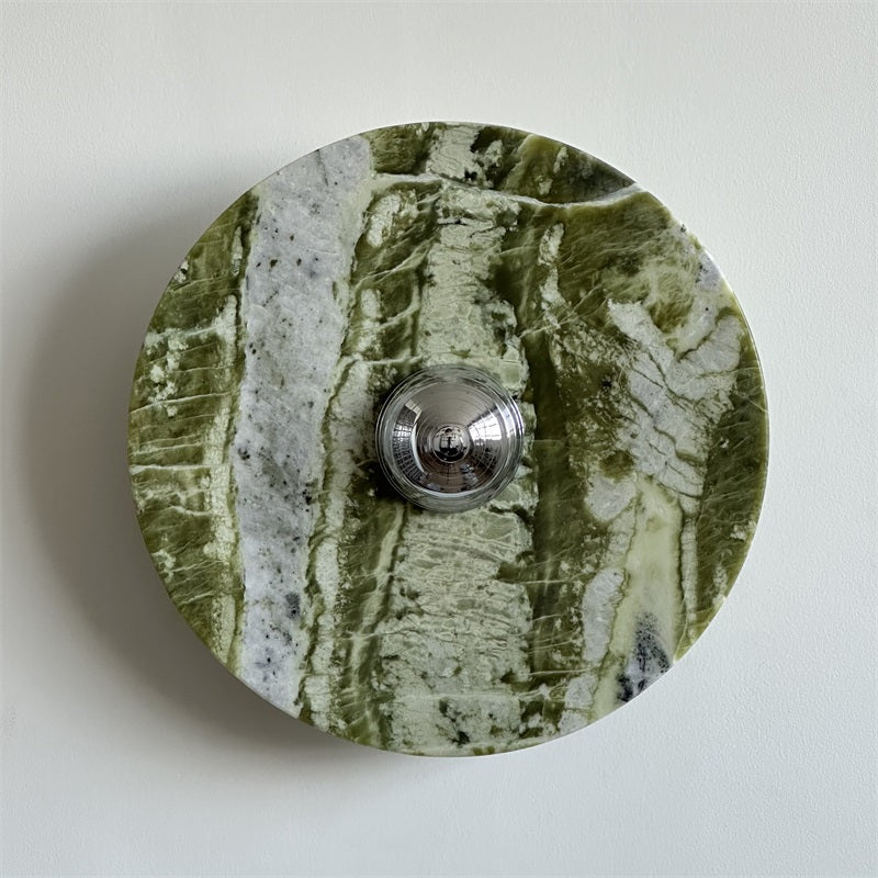 Evvarel Applique Murale Moderne Minimaliste En Métal Et Marbre Vert