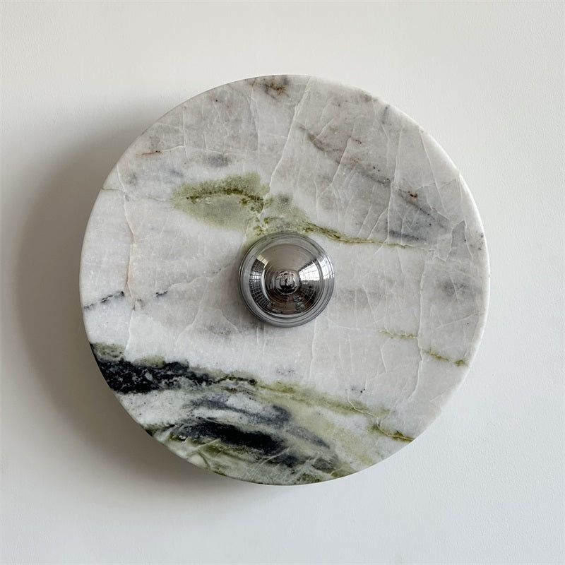 Evvarel Applique Murale Moderne Minimaliste En Métal Et Marbre Vert