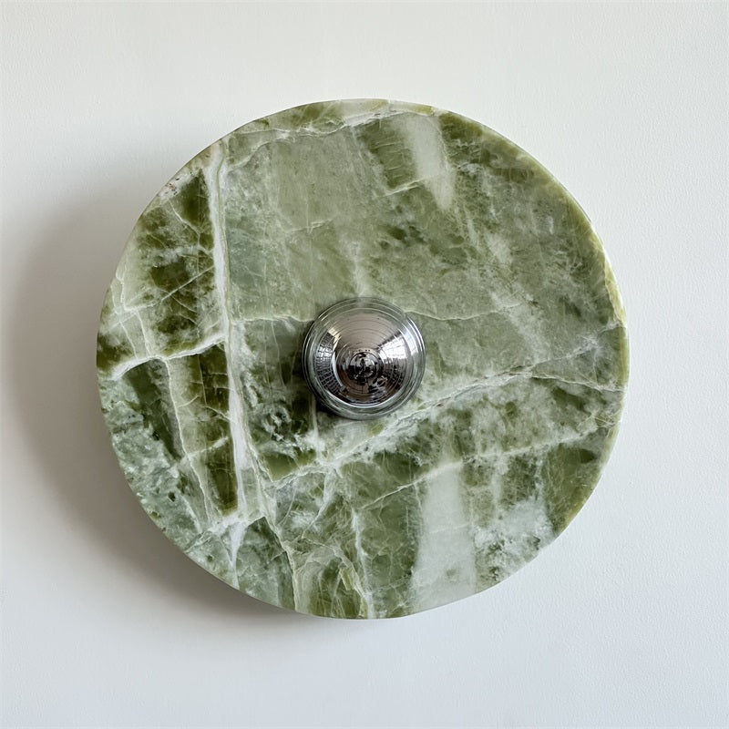 Evvarel Applique Murale Moderne Minimaliste En Métal Et Marbre Vert