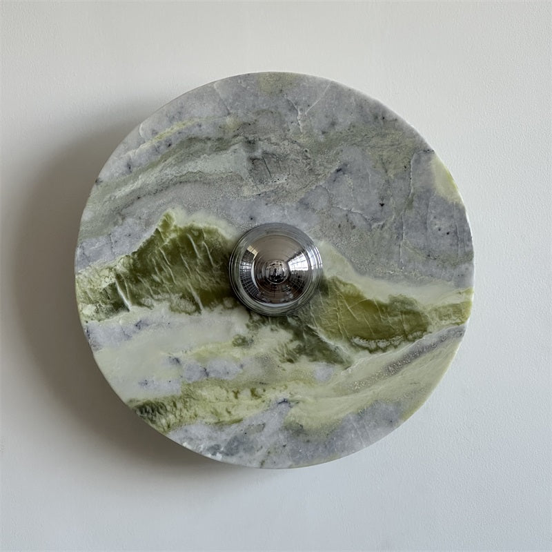 Evvarel Applique Murale Moderne Minimaliste En Métal Et Marbre Vert