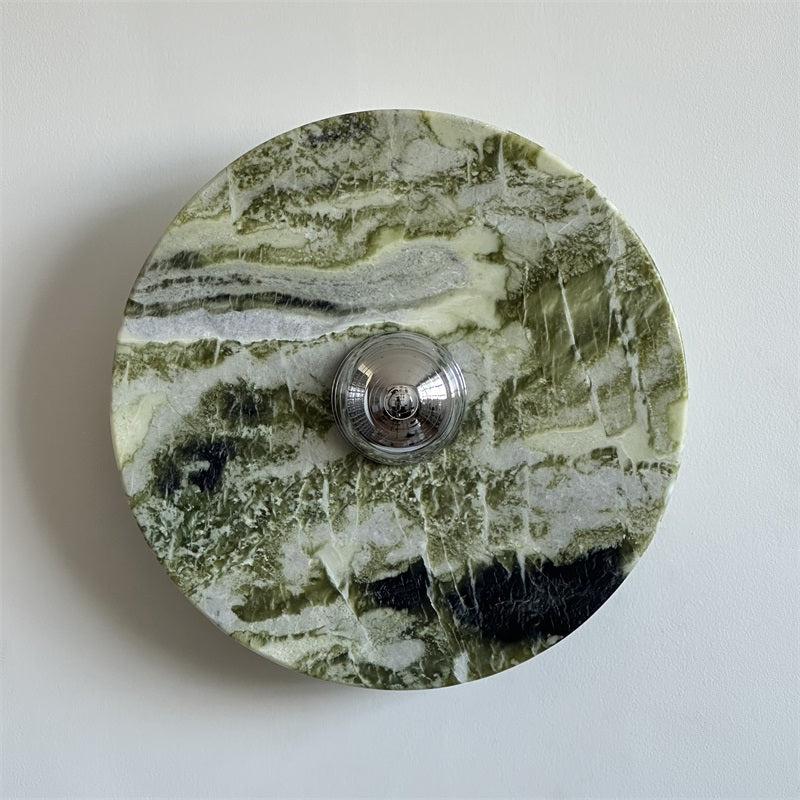 Evvarel Applique Murale Moderne Minimaliste En Métal Et Marbre Vert
