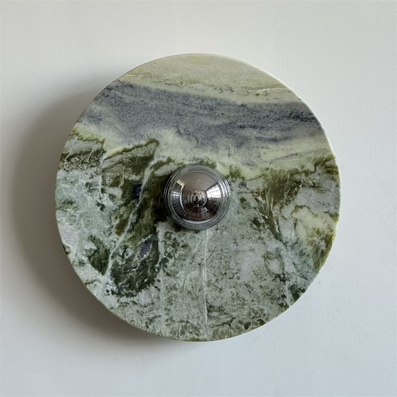 Evvarel Applique Murale Moderne Minimaliste En Métal Et Marbre Vert
