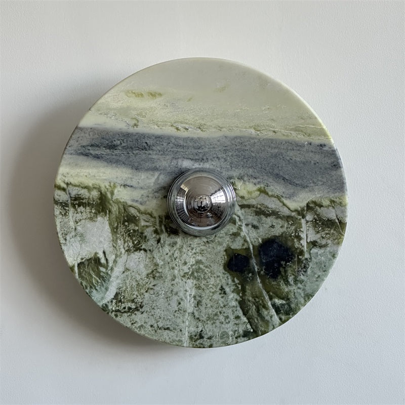 Evvarel Applique Murale Moderne Minimaliste En Métal Et Marbre Vert