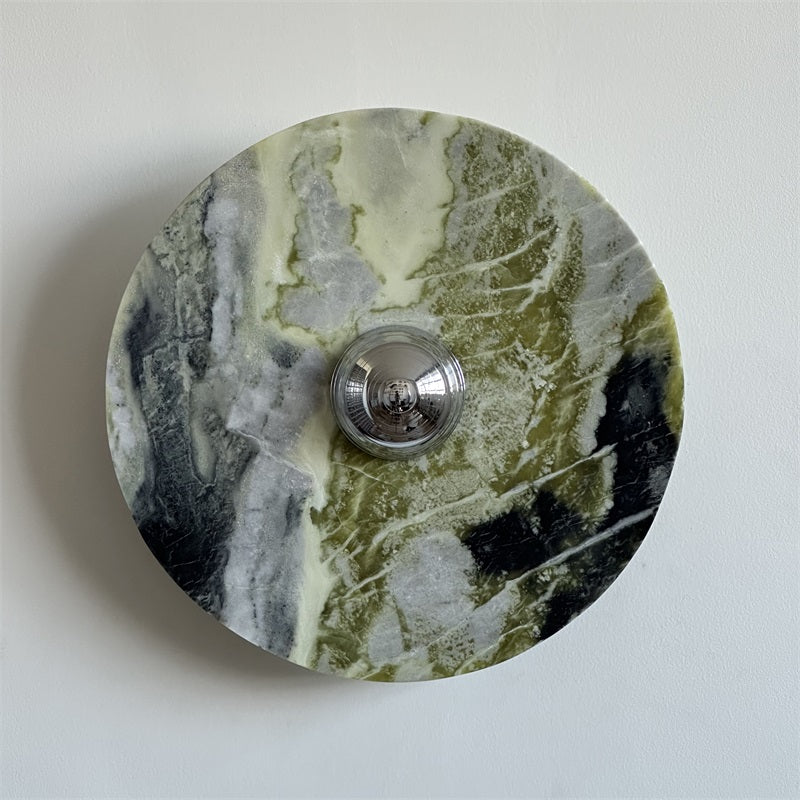 Evvarel Applique Murale Moderne Minimaliste En Métal Et Marbre Vert