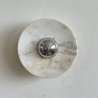 Alba Applique Murale en Chrome, Marbre et Métal Style Minimaliste Moderne-Luire