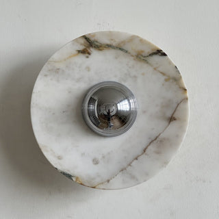 Alter Applique Murale Ronde en Marbre et Métal Style Minimaliste Moderne-Luire