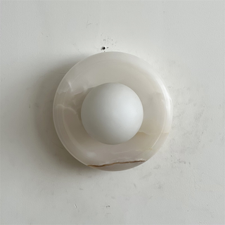 Aursilos Applique Murale Verre Jade Blanc Art Nordique Premium
