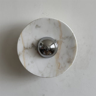 Alba Applique Murale en Chrome, Marbre et Métal Style Minimaliste Moderne-Luire