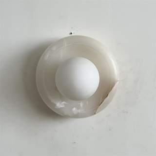 Aursilos Applique Murale Verre Jade Blanc Art Nordique Premium