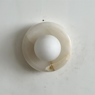 Aursilos Applique Murale Verre Jade Blanc Art Nordique Premium