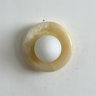 Aursilos Applique Murale Verre Jade Blanc Art Nordique Premium
