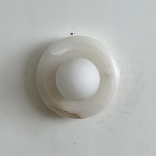 Aursilos Applique Murale Verre Jade Blanc Art Nordique Premium
