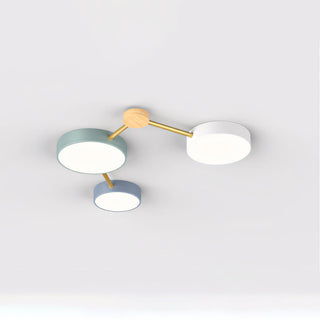 Arisha Moderne LED Plafonnier Acrylique Journal Salon Chambre à coucher Blanc Gris