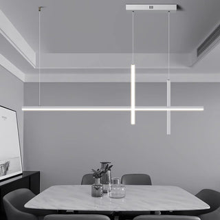 Ray Moderne Suspension Métal/Acrylique Noir/Blanc Salle à manger