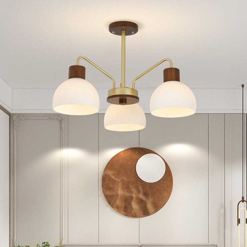 Arisha Rustique Lustre Métal/Bois/Verre Chambre à coucher/Salon