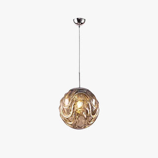 Valentina Moderne Sphère Suspension Verre Or/Noir Salle à manger