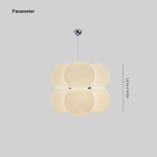 Valentina Minimaliste Sphère Suspension Blanc Métal/Acrylique Salle À Manger