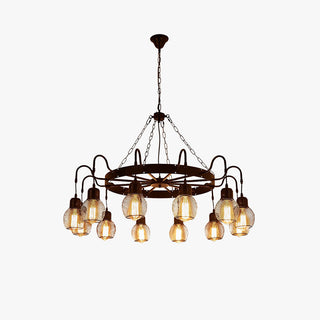 Silva Industriel LED Lustre Métal/Verre Chambre À Coucher/Salon