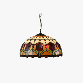 Tiffany Rétro Rond Colorée Suspension Verre Chambre À Coucher/Bar