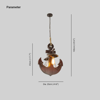 Epoch Rétro LED Suspension Bois Métal Verre Salon/Salle À Manger