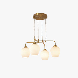 Valentina Moderne LED Lustre Or Métal Verre Salon/Chambre À Coucher