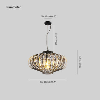 Kristy Moderne Designer LED Suspension Verre Salle À Manger