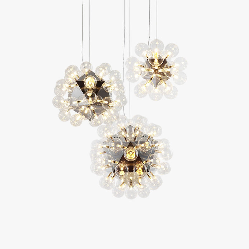 Silva Moderne LED Suspension Métal Verre Chambre À Coucher/Salon