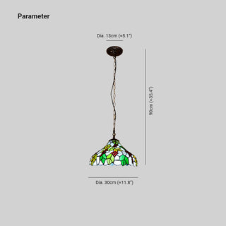 Tiffany Designer Suspension Métal Verre Salle À Manger